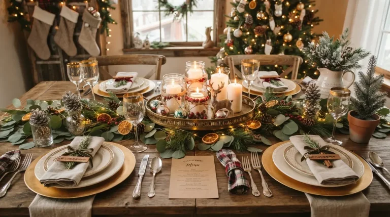 17 Budget-Friendly DIY Christmas Table Decor Ideas That Look Expensive