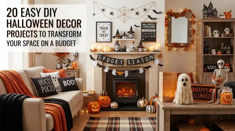 20 Easy DIY Halloween Decor Projects to Transform Your Space on a Budget