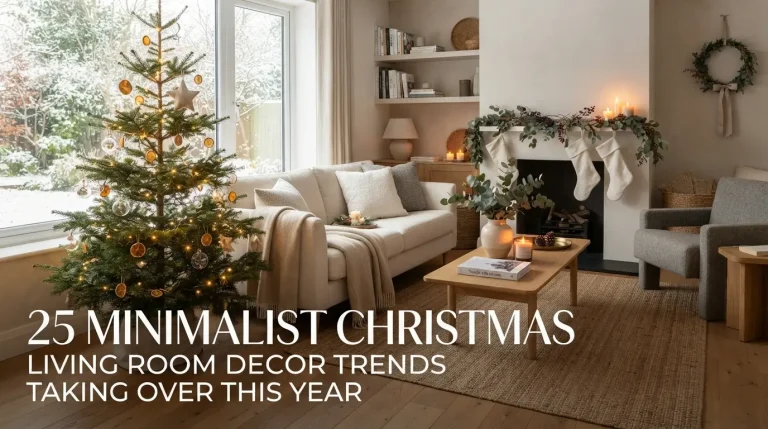 25 Minimalist Christmas Living Room Decor Trends Taking Over This Year